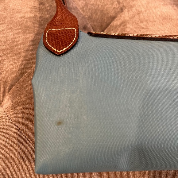 Longchamp Le Pliage Small (LONG STRAPS) Tote Shoulder Bag-BLUE NYLON - Picture 4 of 16